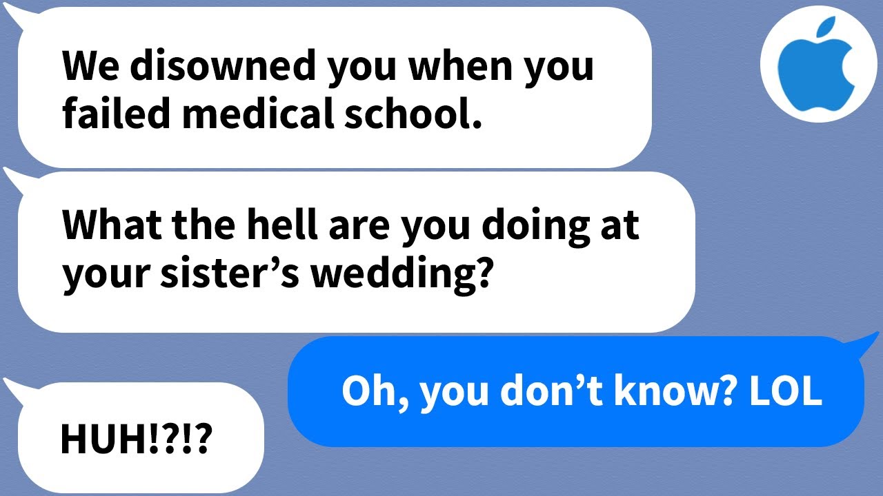 【Apple】I reunite with my family that disowned me after failing medical school at my sister's wedding