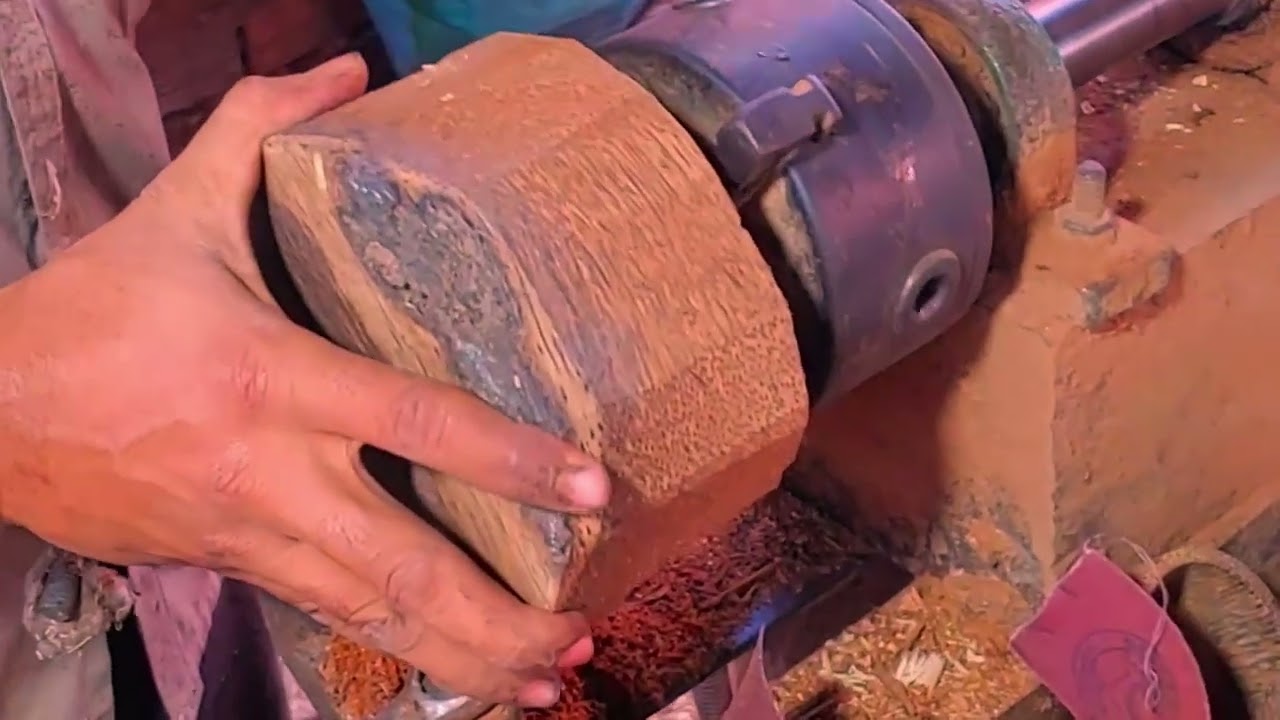 The Beautiful Rice Palm Bowl#The Palm Wood Turning Idea#Palm Wood Workshops.