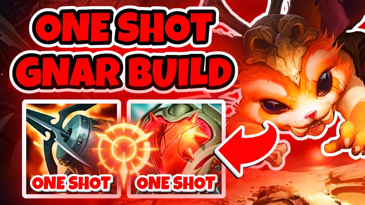 NEW ONE SHOT HEARTSTEEL AND KRAKEN SLAYER GNAR BUILD IS OP!!! Season 14 Gnar Lol Gameplay