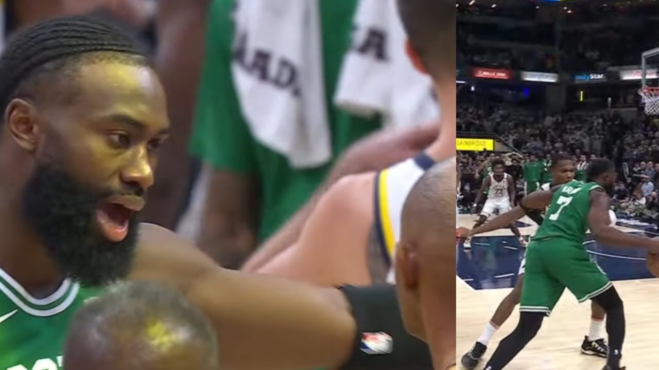 JAYLEN BROWN ATTACKS REF 