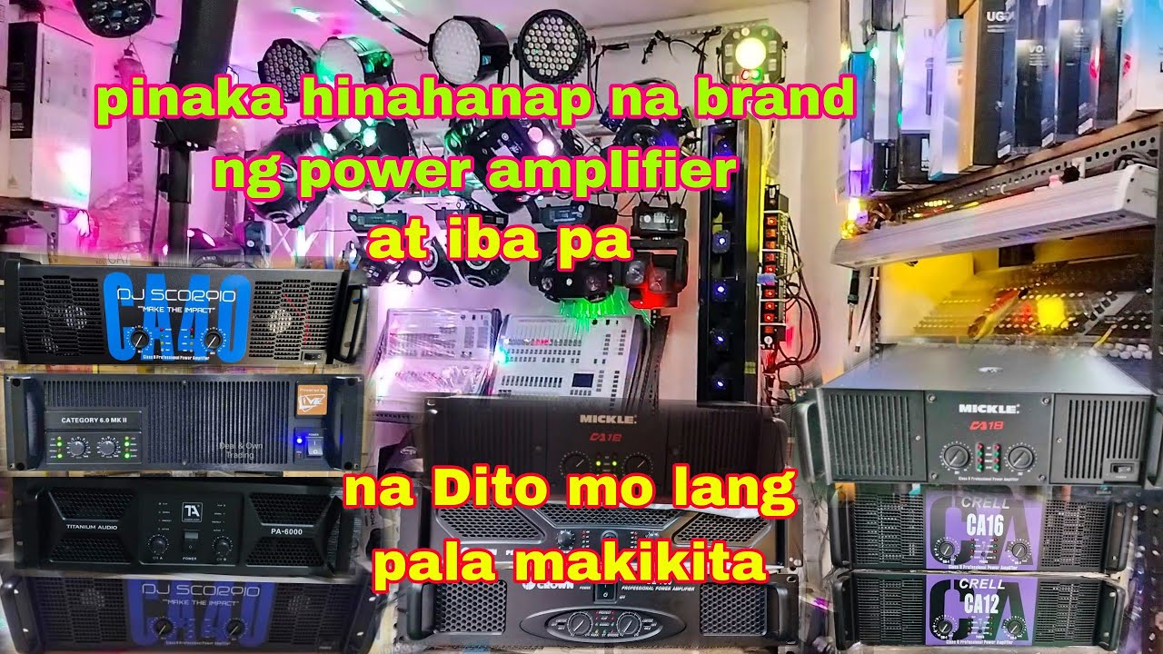 mga pinaka hinahanap na brand ng power amplifier ng Eros at iba pa