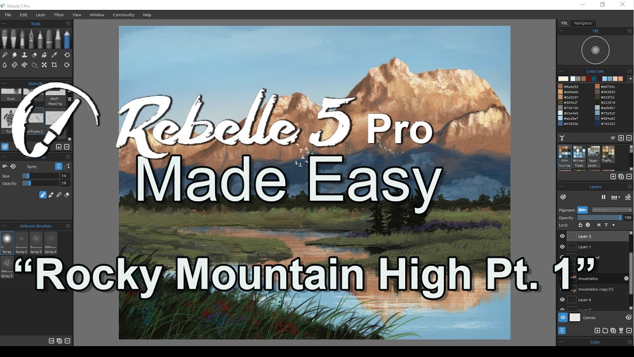 REBELLE 5 Tutorial LEARN DIGITAL PAINTING: 