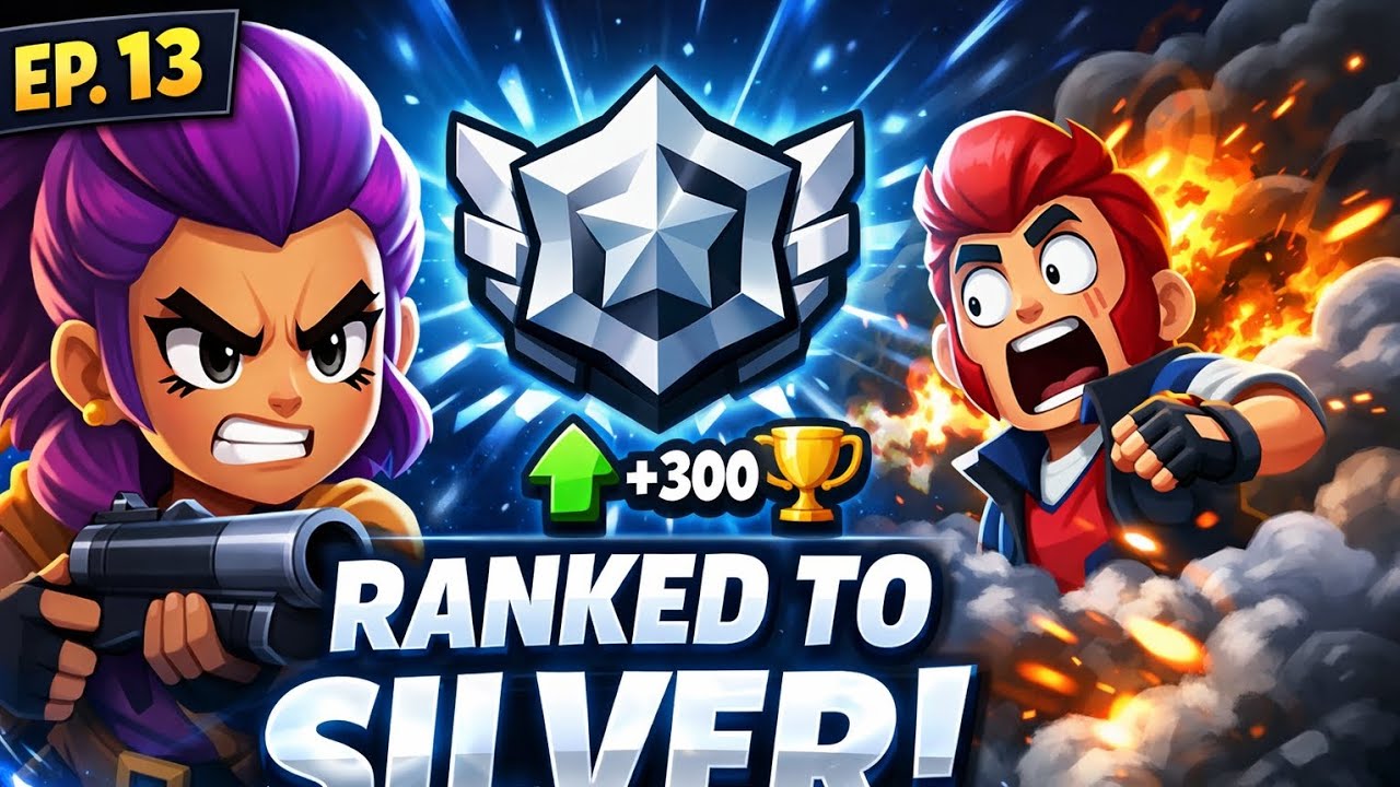 Today I reached Silver rank in ranked matches.. Brawl of star.Ep-13.#brawlstars 