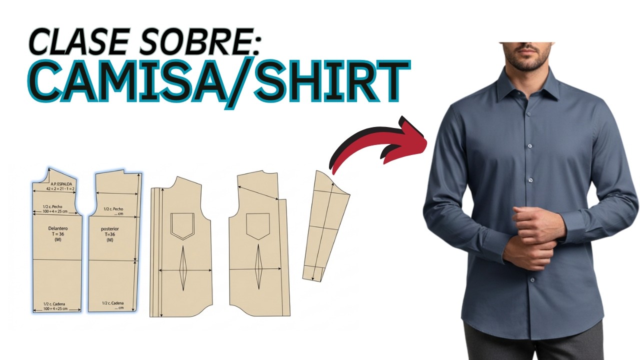 🔴Cómo hacer una CAMISA para HOMBRE desde cero✅: Paso a paso para hacer el patrón o trazo
