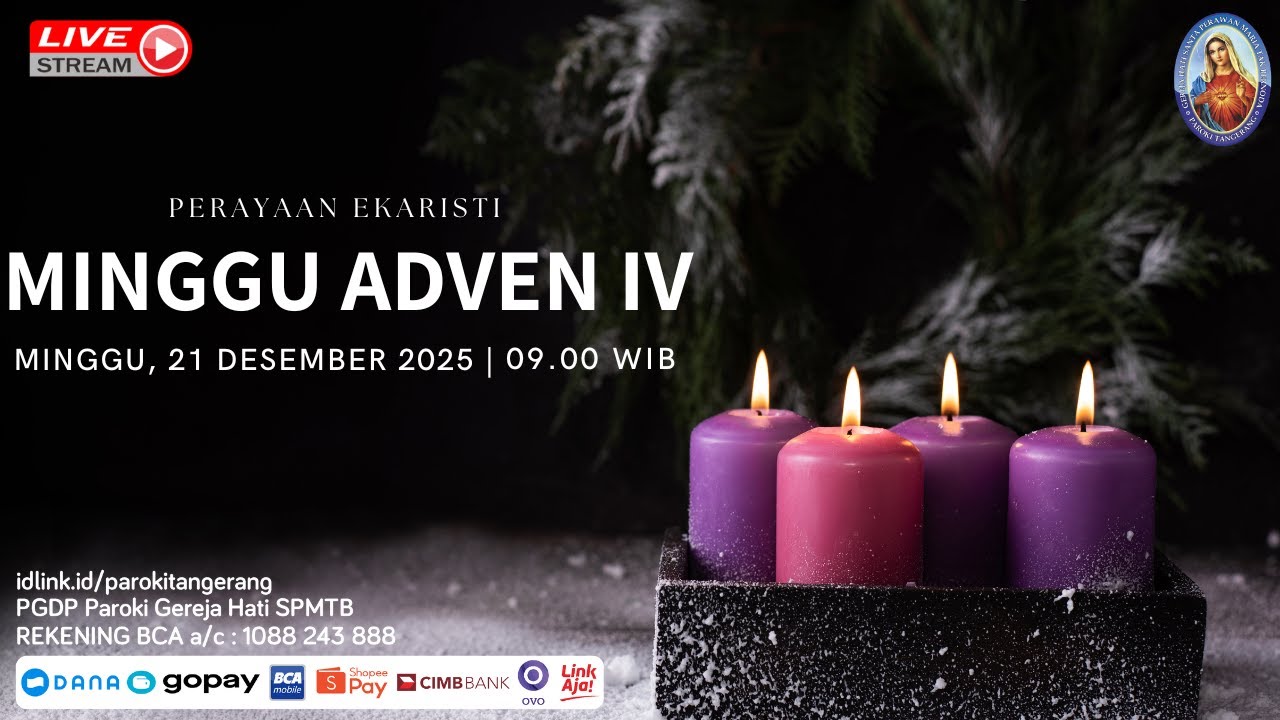 MISA MINGGU ADVEN 4 | Minggu, 21 Desember 2025