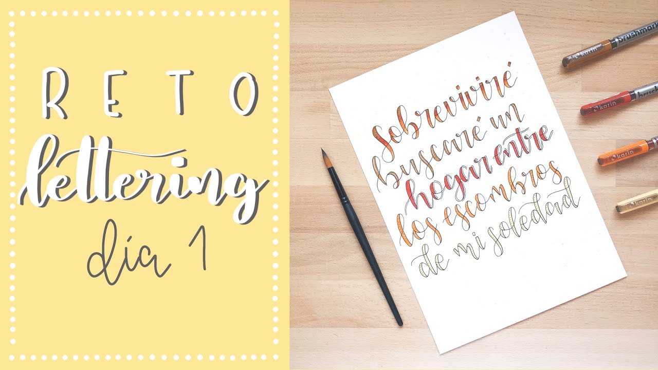 RETO LETTERING (Día 1) | Falso Lettering