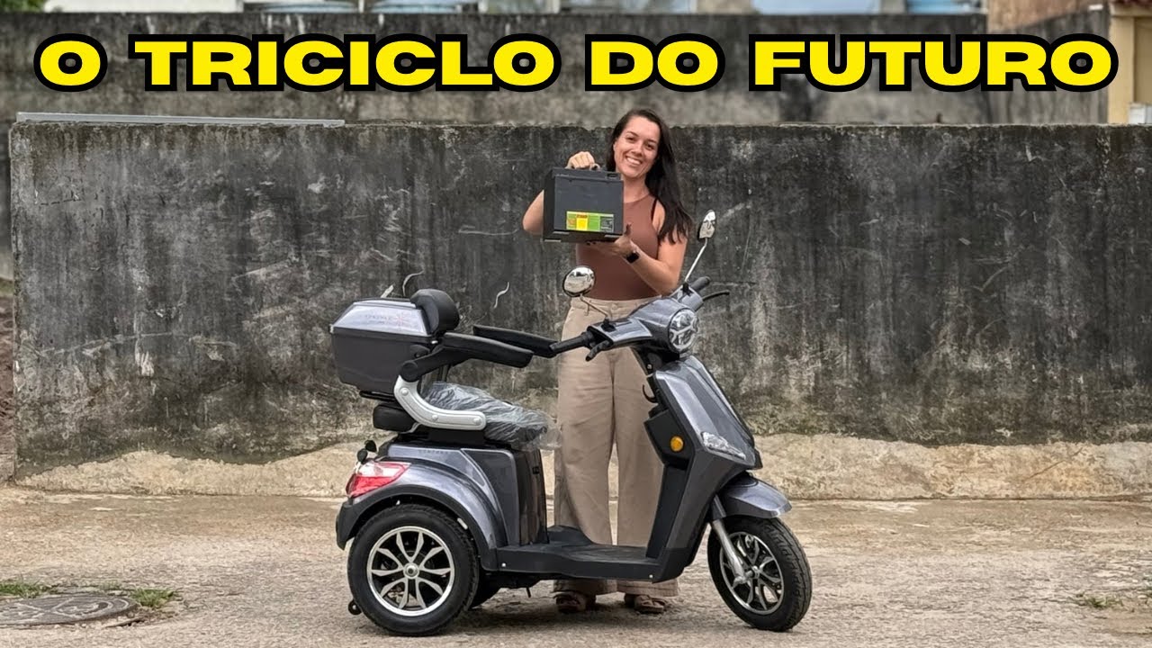 Triciclo elétrico VED | Com bateria de lítio removível! Saiba tudo antes de comprar
