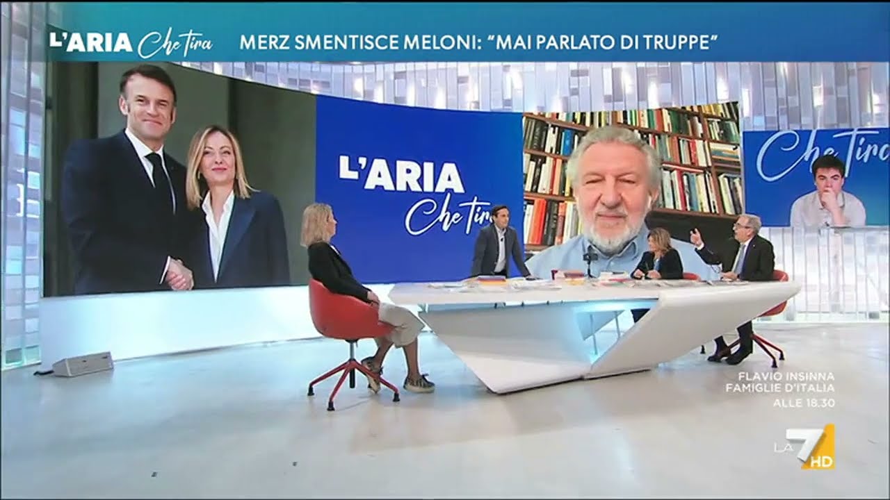 Odifreddi cerca di parlare da Parenzo, su Occidente e Ucraina