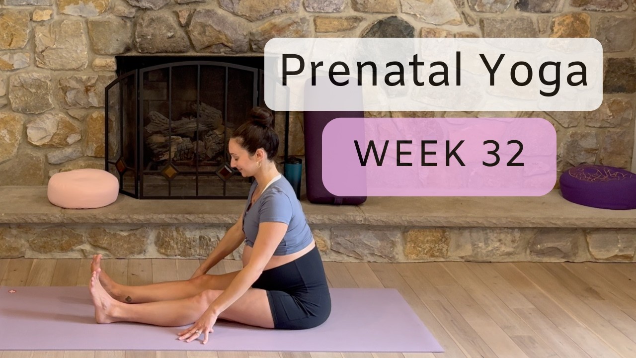 Prenatal Yoga Week 32 - Third Trimester Flow | 31 mins