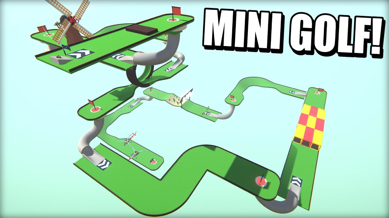 I Built a 9 Hole Mini Golf Track and Challenged the Dev!
