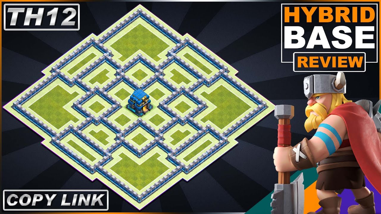 BEST TH12 HYBRID Base 2021 with Copy Link!! | Town Hall 12 Hybrid Base Design - Clash of Clans
