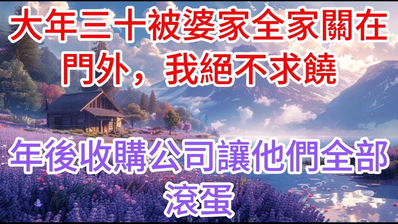 【完结】大年三十被婆家全家關在門外，我絕不求饒，年後收購公司讓他們全部滾蛋#故事分享 #故事頻道