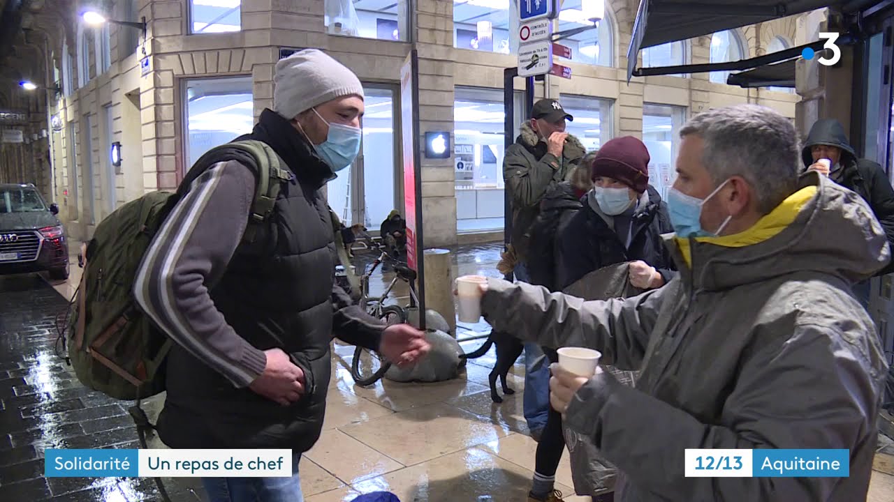 A Bordeaux, des chefs préparent des repas pour les sans-abri