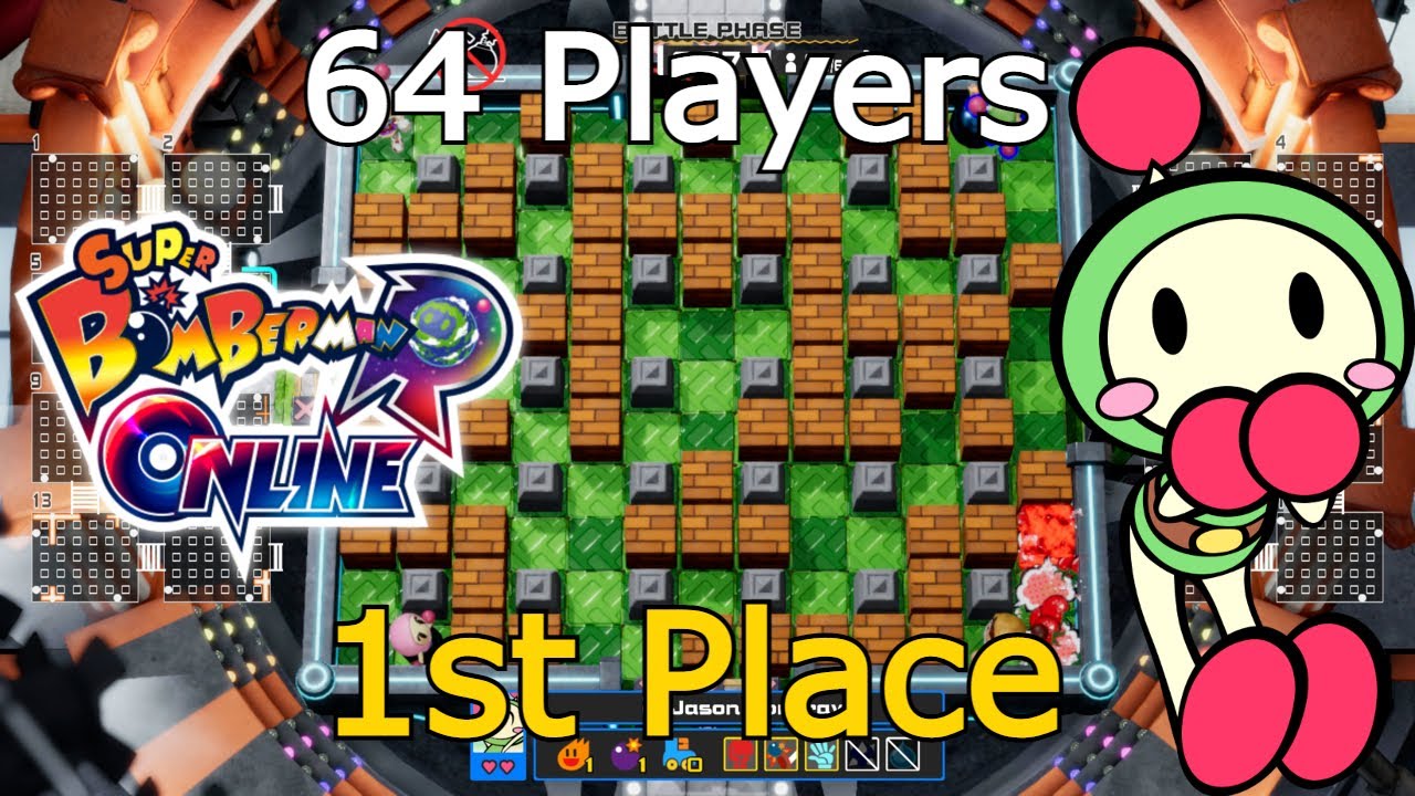 Super Bomberman R Online - 1st Place Win - (Green Bomber)