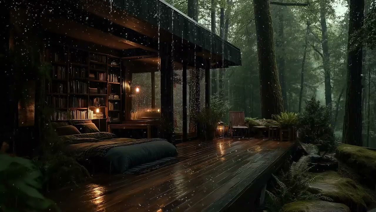 Deep Forest Rain Sounds for Restful Night Sleep | Calm Mind, Ease Stress & Beat Insomnia
