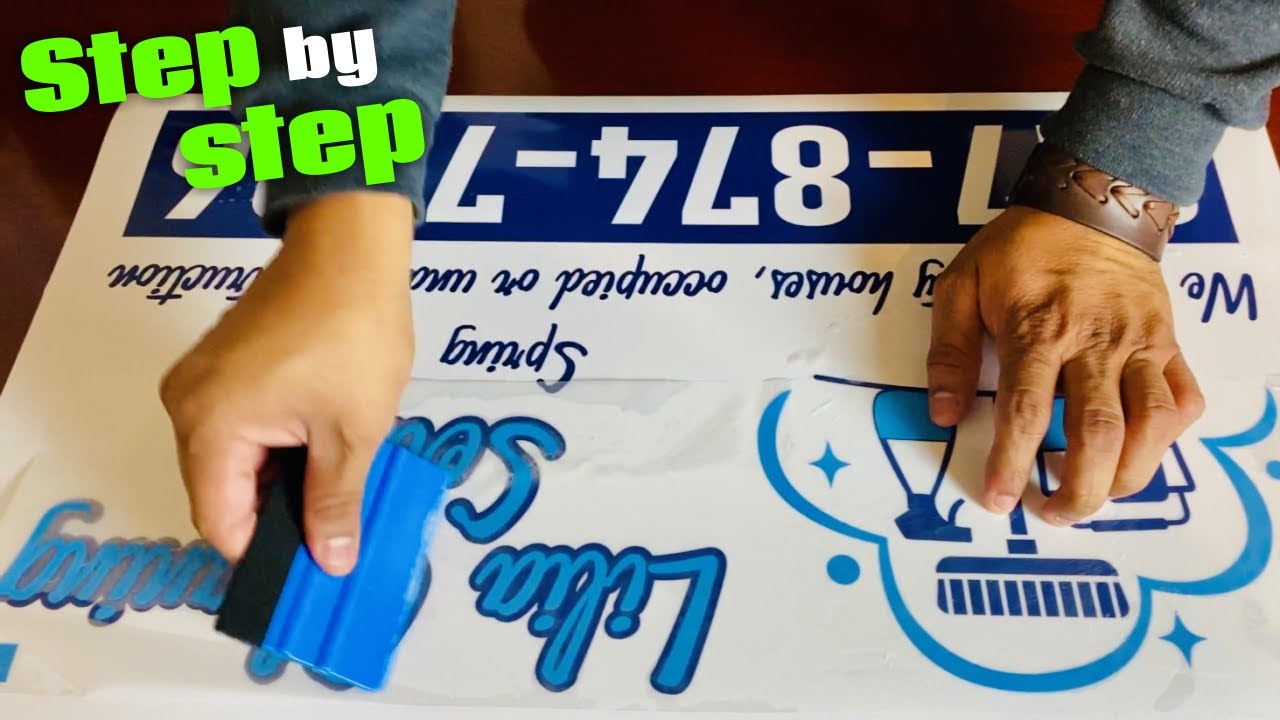 The process of making a vinyl sign step by step