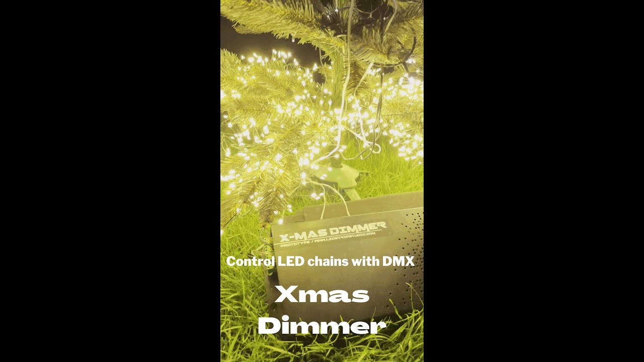 DMX dimmer for traditional Christmas light - great for Christmas light shows