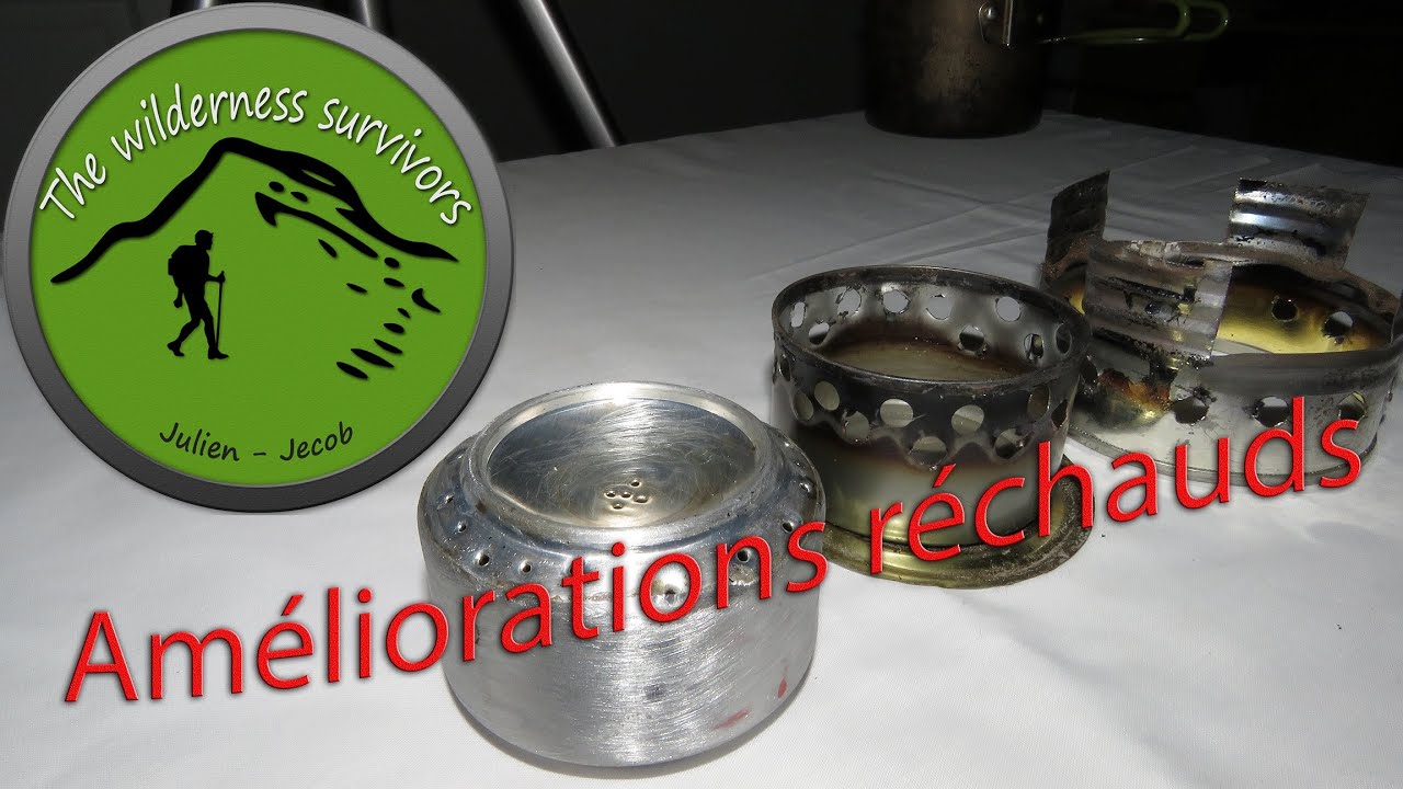 Améliorations réchauds à alcool + test