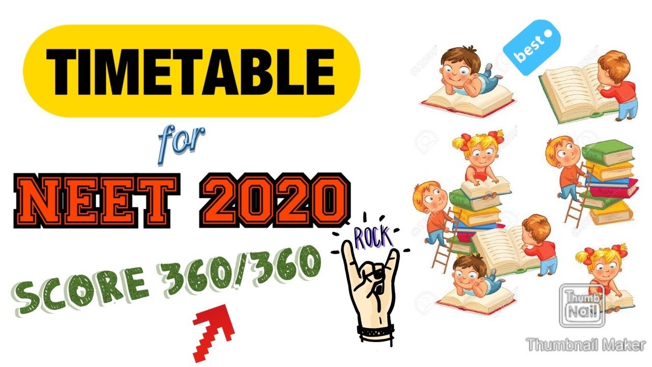 NEET 2020 TimeTable | Best TimeTable for 60 days | How to Score Maximum Marks in NEET Exam |NEET2020