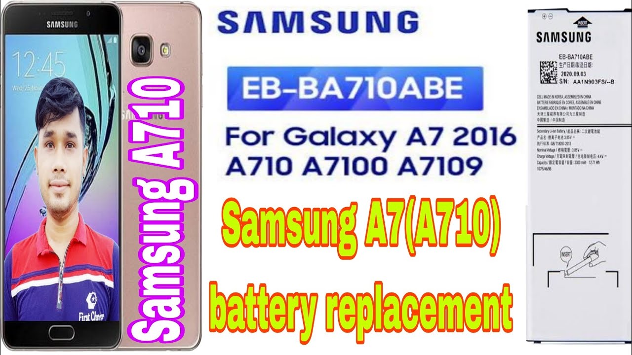 Samsung A7 2016(A710) Battery Replacement | Samsung A7 battery change| Samsung A710 battery change