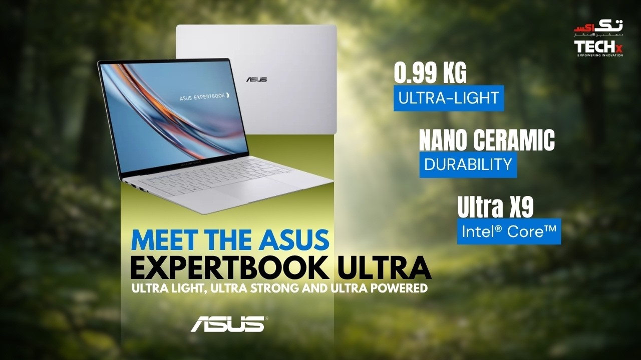 ASUS ExpertBook Ultra | 0.99kg AI Laptop with Intel Core Ultra X9 & Arc Graphics