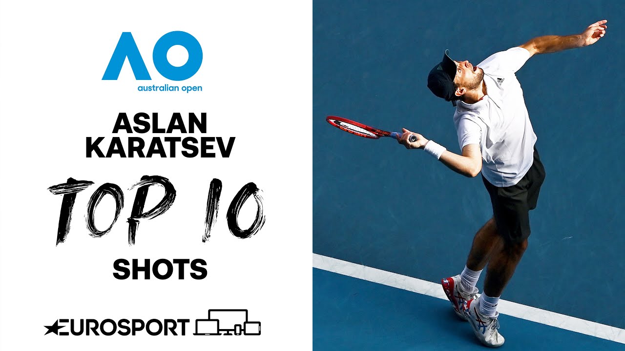 Aslan Karatsev | Top 10 shots | Australian Open 2021 | Tennis | Eurosport