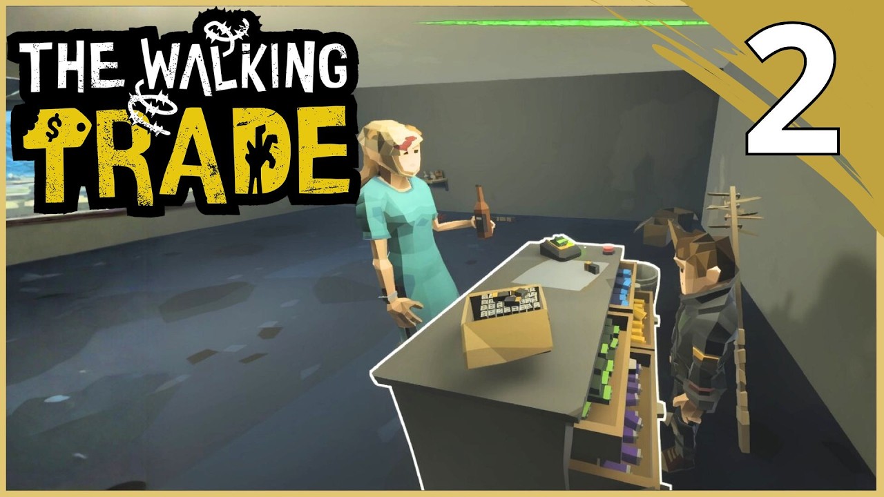 Desbloqueo la ciudad,  limpieza, cajero y dinero | #2 The Walking Trade Gameplay Español