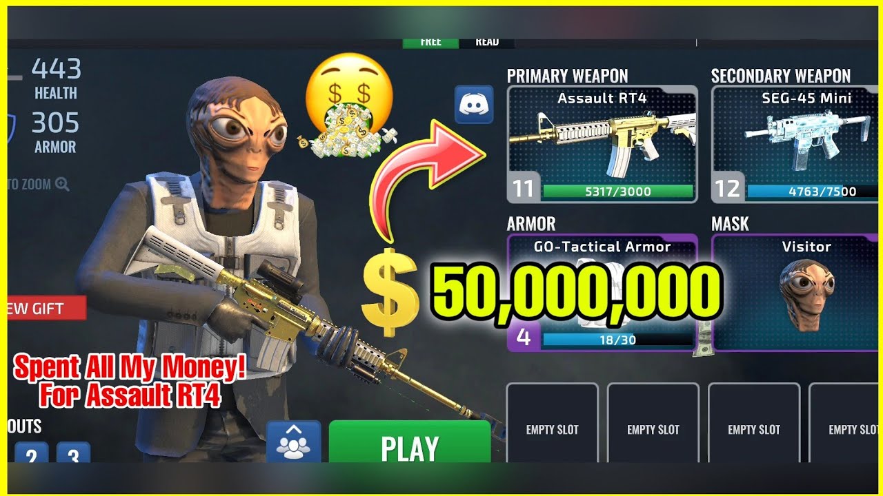 SPENDING $50,000,000 On Level 12 Assault RT4 UPGRADE| Armed Heist Android Multiplayer