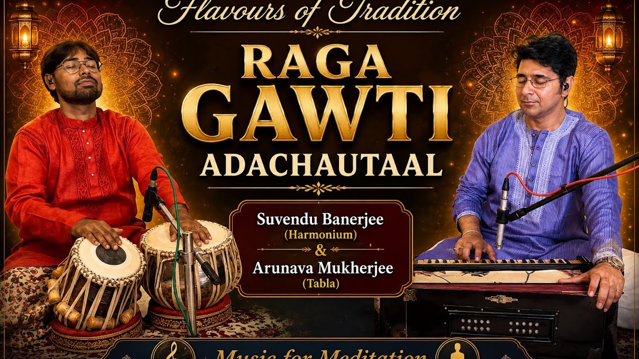 Rare Raga Gawti in Ada Chautaal (14 Beats) | Sweet Classical Harmonium | Suvendu Banerjee