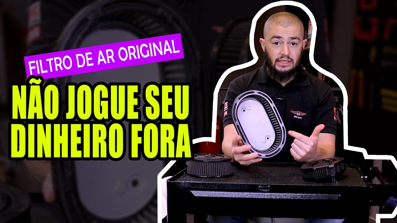 Da pra reutilizar o filtro de ar original da Harley?