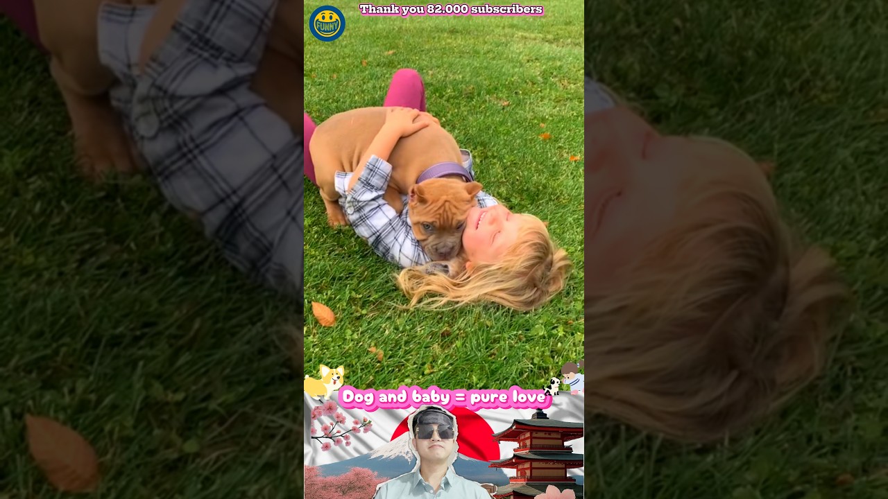 Dogs And Baby = Pure Love 🥰🐕👶 #dog #baby #love #bestfriend #funny #赤ちゃん #元気になる動画