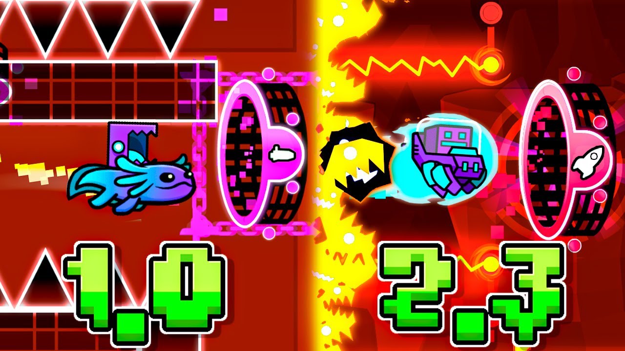 Made FINGERDASH in ALL GD UPDATES (1.0 - 2.3)