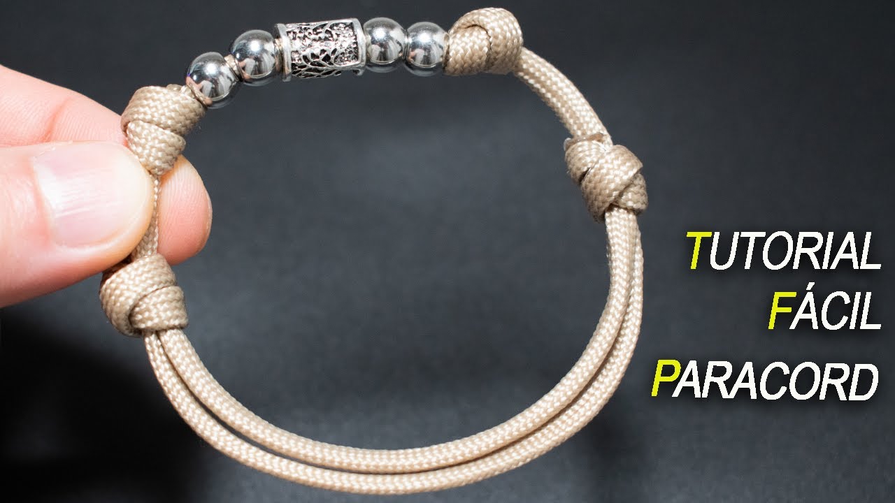 Solo un nudo se necesita para la pulsera más fácil, con runa vikinga
