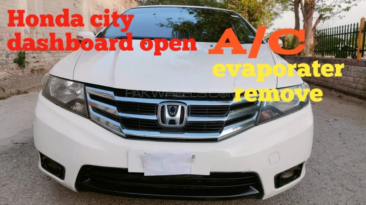 Honda city dashboard open A/C cooling coil removing