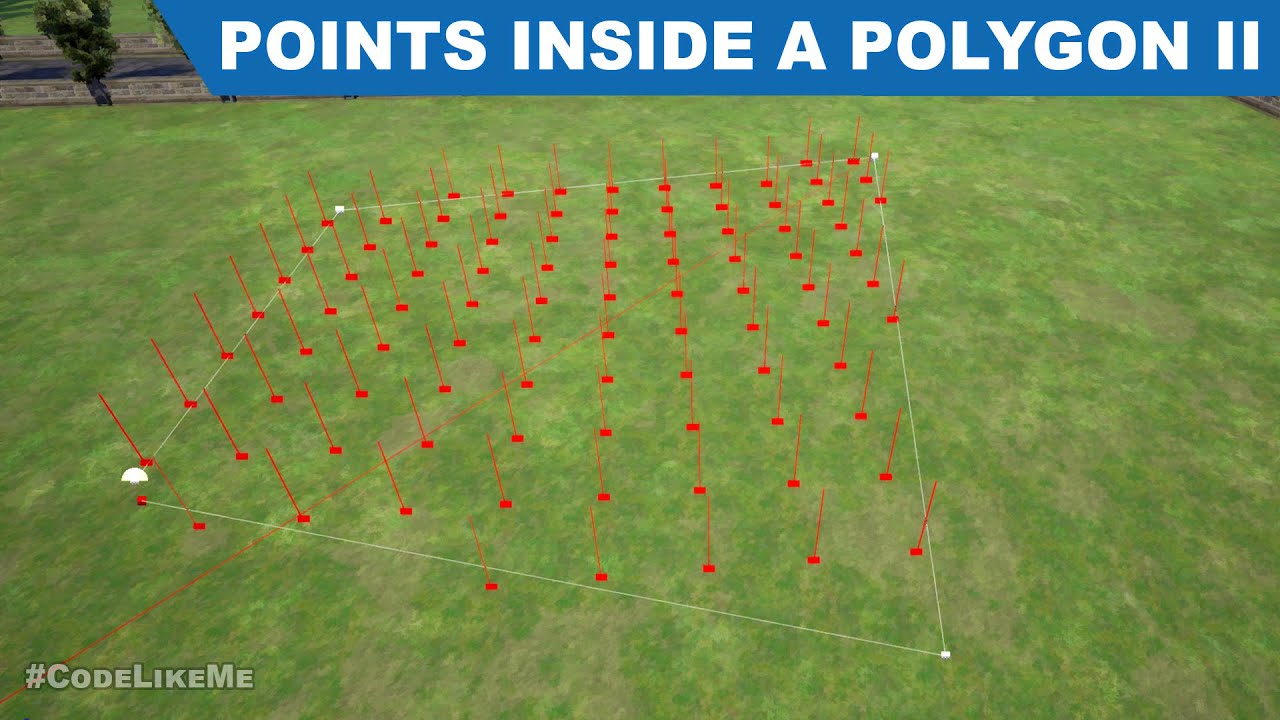 Advanced Procedural Foliage Spawner III - Points Inside a polygon - UE4 Tutorials #329