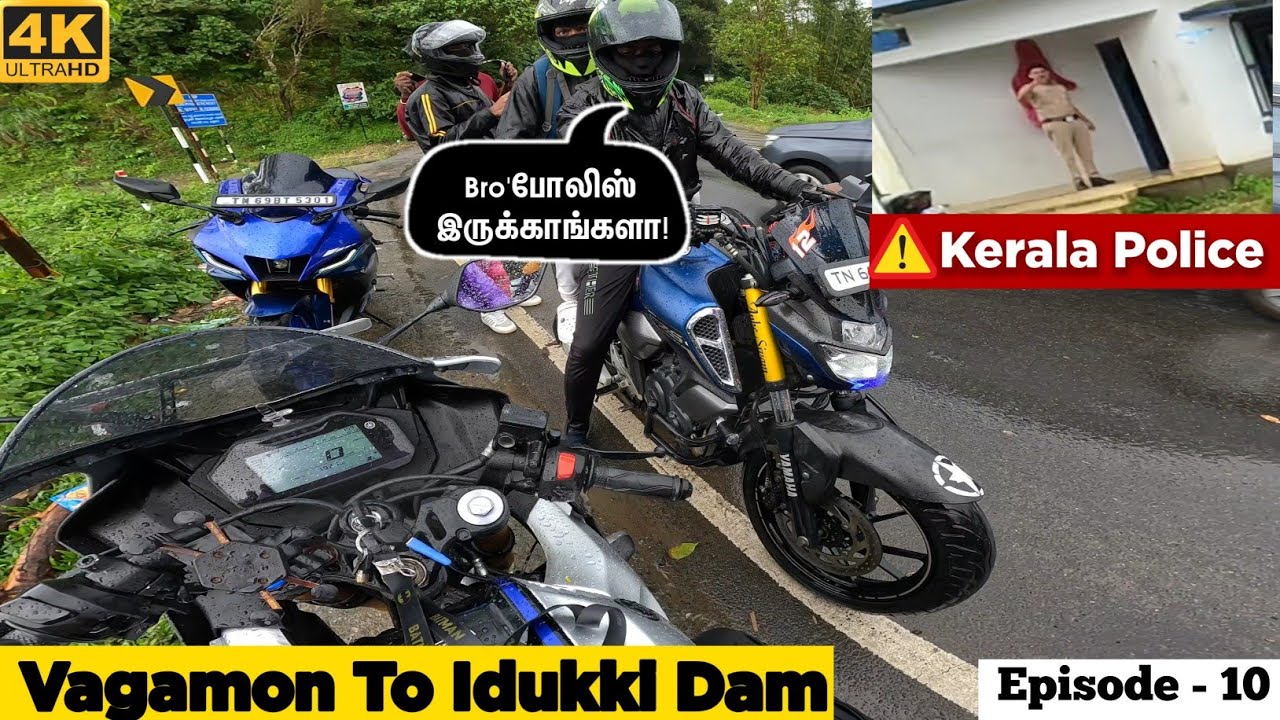 Kerala Police Stopped Me ⛔ || Epi - 10 || Vagamon To Idukki Ride #jollyaorutrip #motovlogtamil 