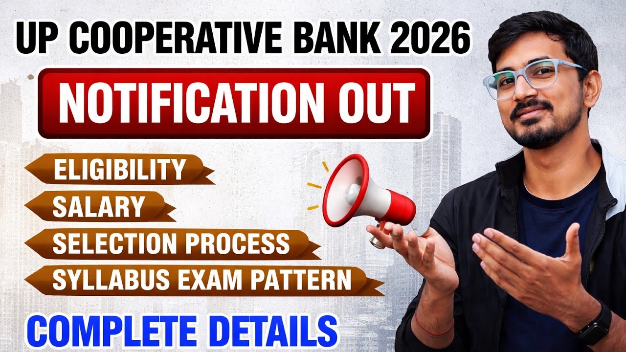 UP Cooperative Bank 2026 Notification Out 💥 | Eligibility, Salary, Syllabus & #banking #bankjobs