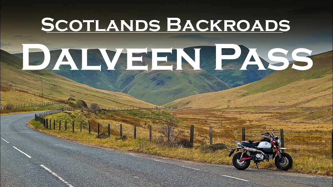 Scotland's Secret Biker Road? | Riding the Stunning Dalveen Pass on a Honda Monkey