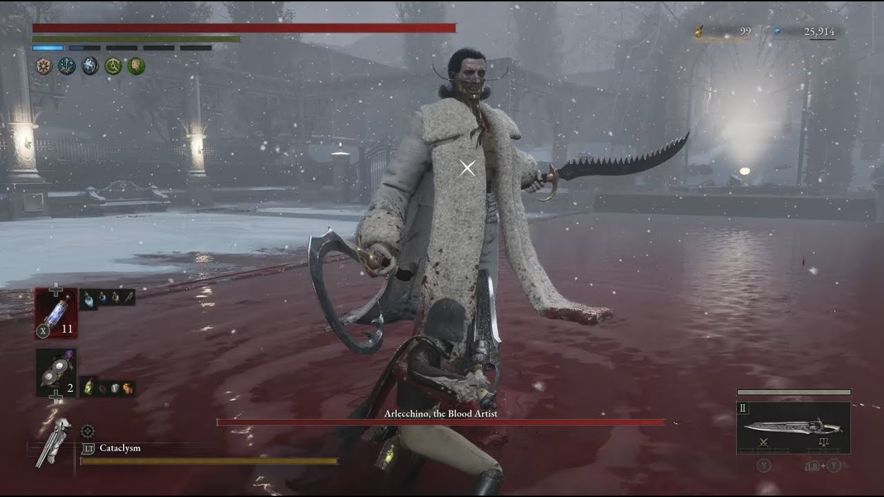 Lies of P: Overture Arlecchino, The Blood Artist Boss Rematch Difficulty 5 with Pale Knight