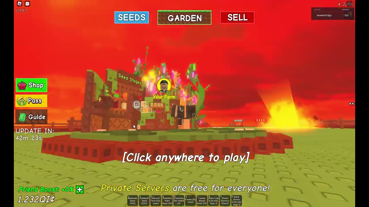 Roblox 2025 سرقة المزرعة