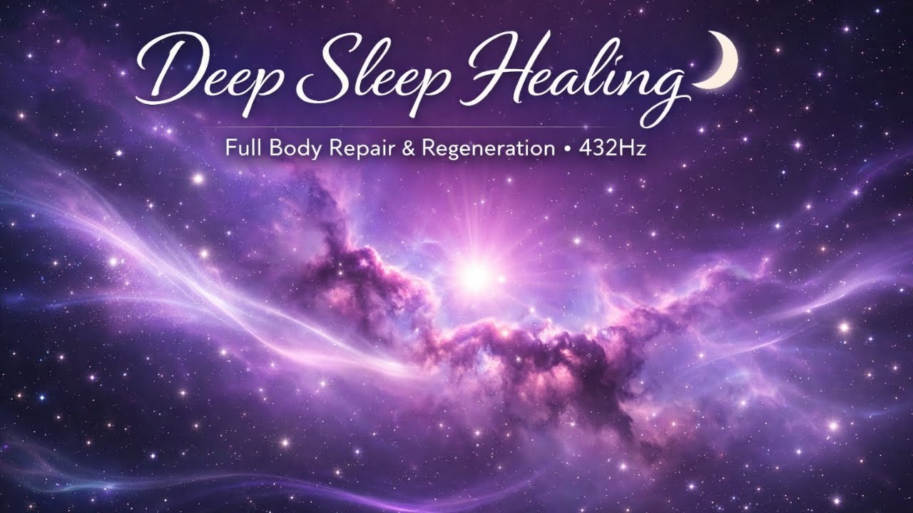 Deep Sleep Healing at 432Hz | Full Body Repair, Regeneration & Positive Energy