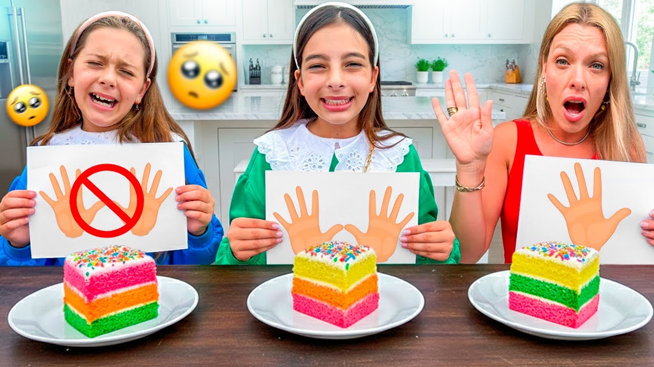 DESAFIO INSANO! 2 MÃOS VS 1 MÃO VS SEM AS MÃOS! Jéssica Godar, Laurinha e Helena 3