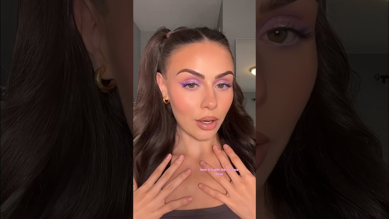 Урок по нанесению теней для век Lavender Haze #фиолетовыетенидлявек #макияж #тенидлявек #урок по ...