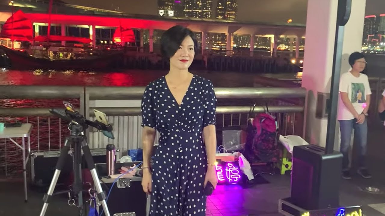 2019.05.16 中環10號碼頭街演 - 開場第1節 (無奈, 紅茶館, 我要對你說), 香港旺角小龙女龙婷
