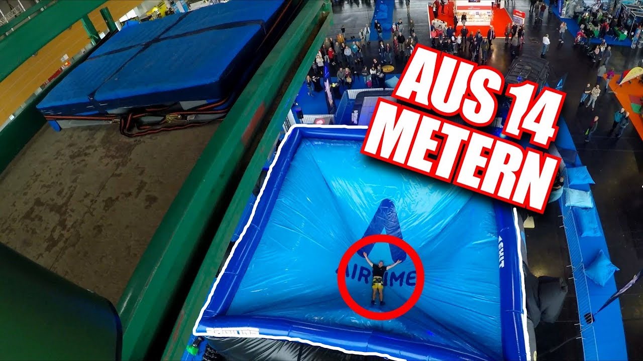 Sprung in den Airbag?! Challenges im AIRTIME Trampolinpark