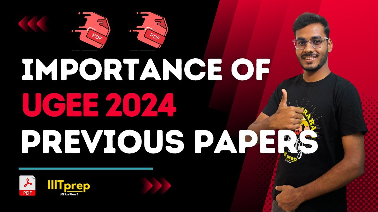 Importance Of Solving PYQ for UGEE 2024  #iiithyderabad #iiith #ugee #iiitprep #iiith