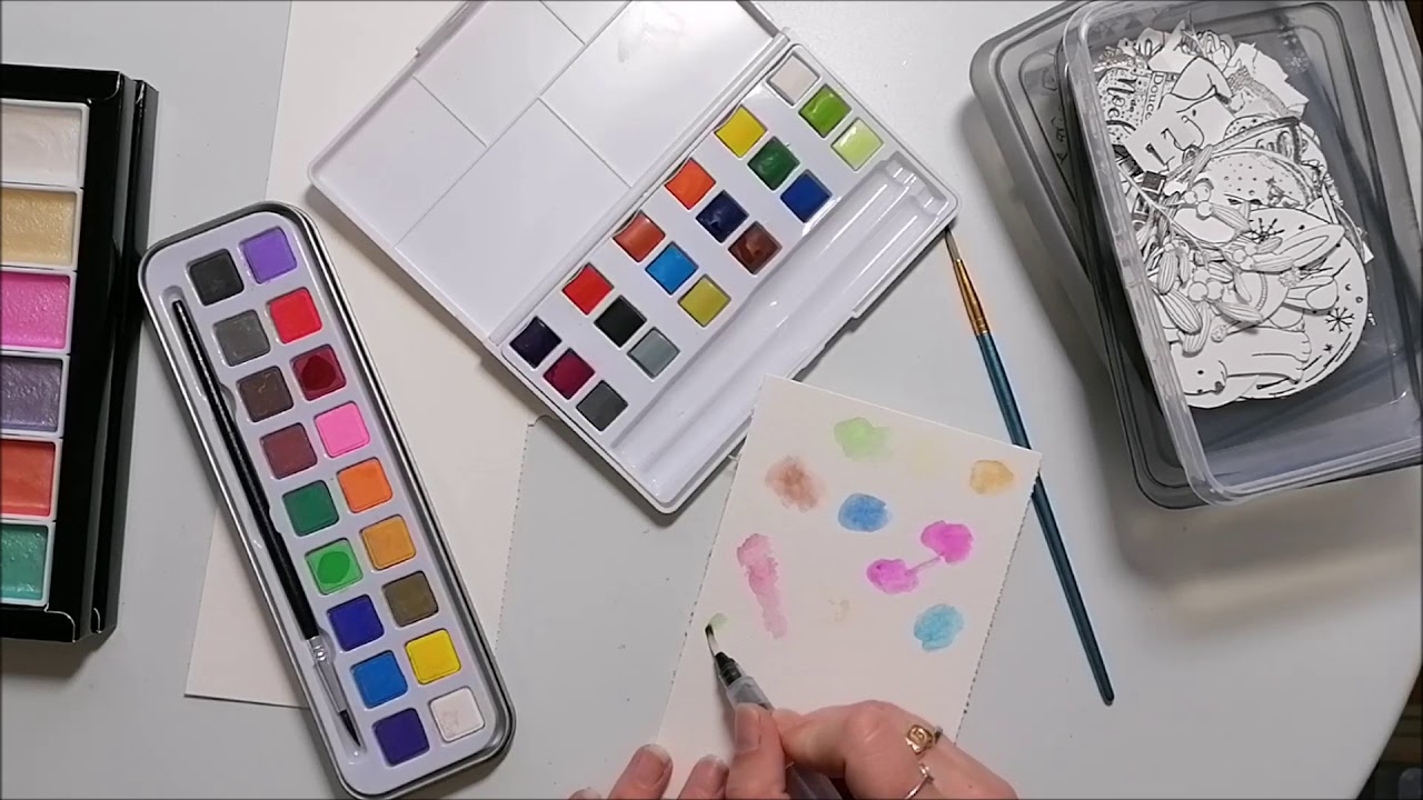 TEST PRODUITS ACTION   PALETTES D'AQUARELLE