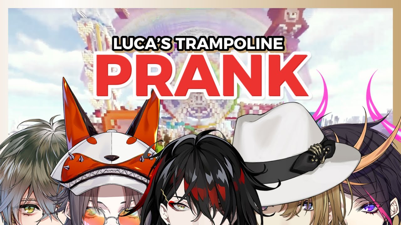Luca's trampoline Prank in LUXIEM MINECRAFT WORLD…