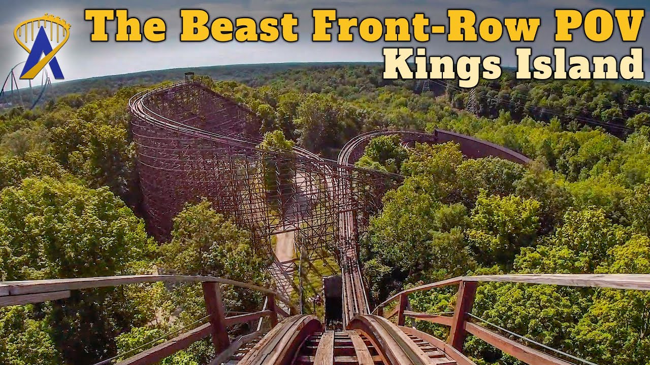 The Beast Wooden Roller Coaster Front Row POV at Kings Island