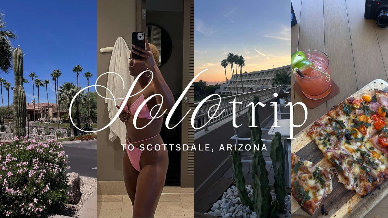 travel vlog | first solo trip! celebrating my 29th birthday at a wellness resort in Arizona 🏜️🥳
